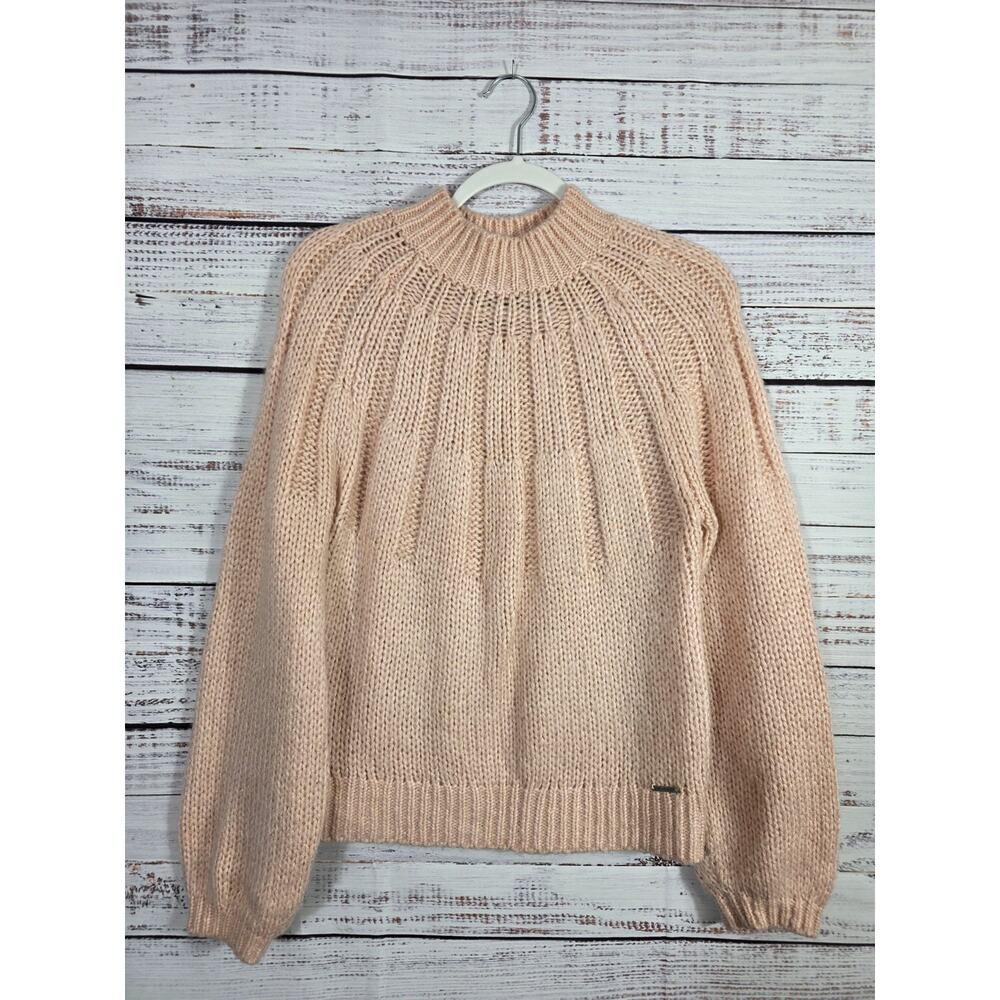 Abercrombie and Fitch Sweater Women's Medium Pink Knit ribbed